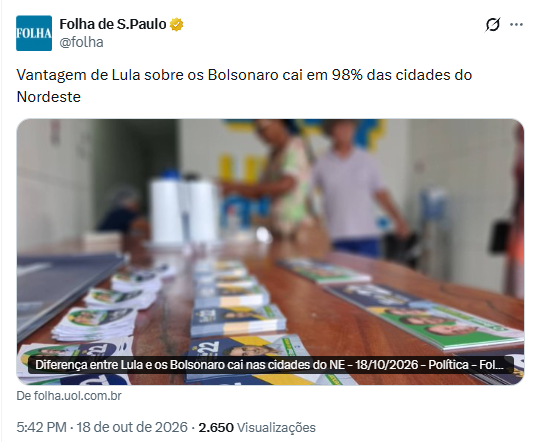 bellanna's tweet photo. Foi preciso as cenas dos bloquinhos gigantes pra extrema imprensa assumir a verdade: o Nordeste é 22! https://t.co/awl4AbHclZ