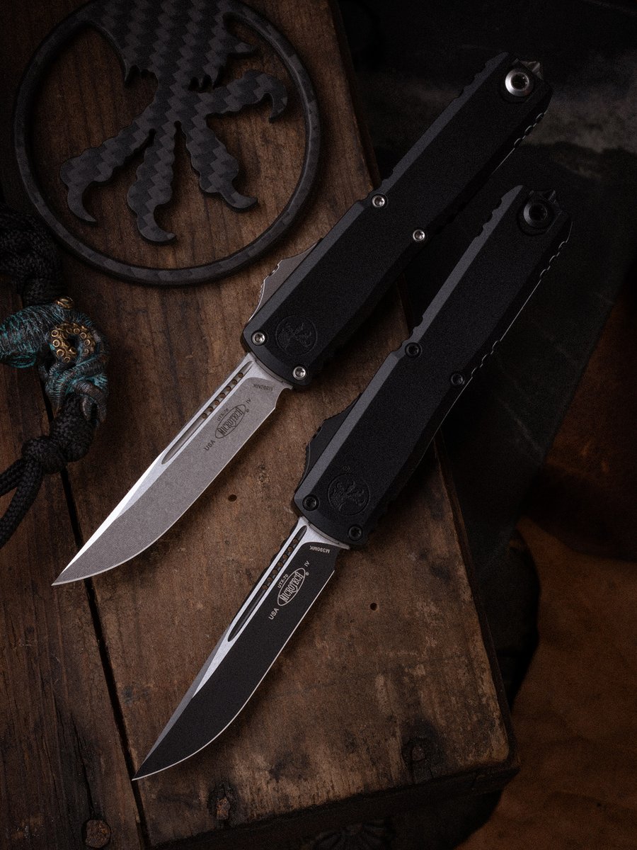 microtechknives's tweet photo. The UTX-70® Gen. IV S/E boasting a standard single edge blade in stonewash or tactical housed inside a smooth Black chassis. 

Characterized by a no-nonsense profile and rugged internal mechanics, the UTX-70® is a formidable EDC option for its size. https://t.co/rWFFohOsXz