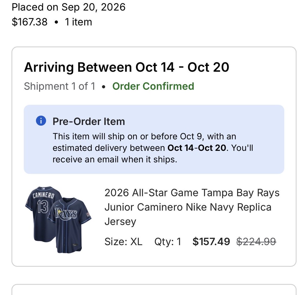PrivilegedIntrn's tweet photo. Hey @Fanatics my team is currently tail tucked between ass in the playoffs and this still hasn’t shipped. It’s been a month, can I get some compensation at least? https://t.co/q1eq4RSvYU