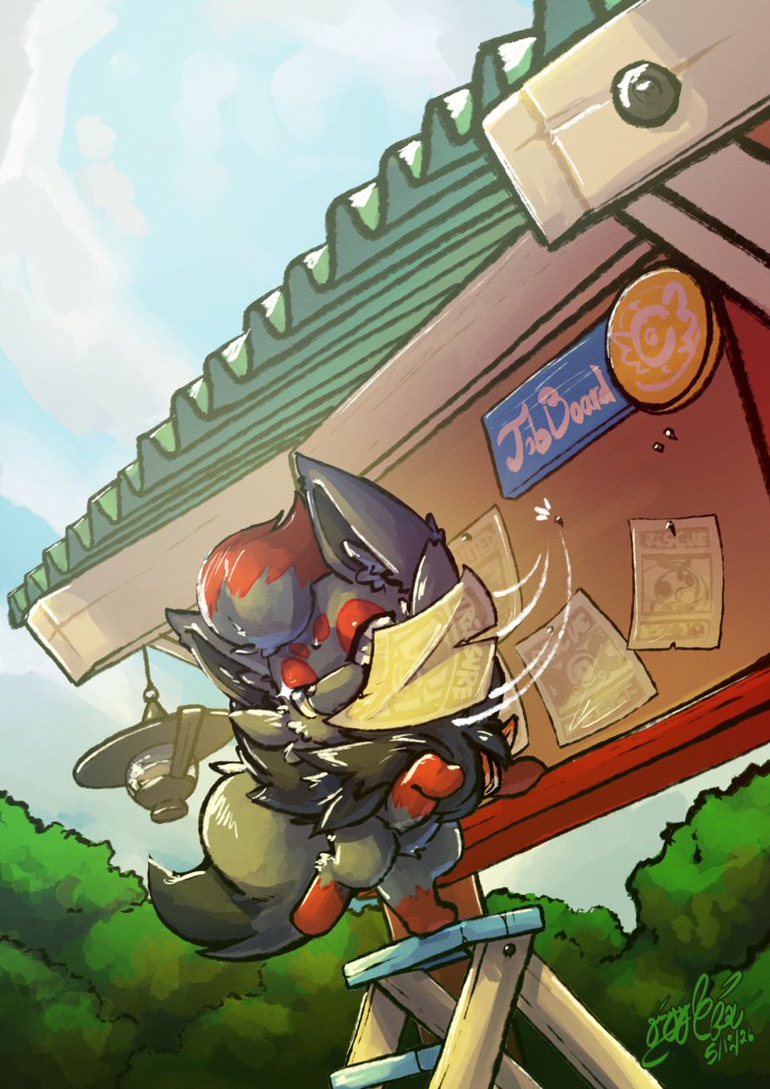 ginja_K_ninja's tweet photo. A little adventurer picking the job that fits his fancy.

An old speed paint [c] that I've neglected to post for Kazun! Thank you! https://t.co/MSA21Eq9oF