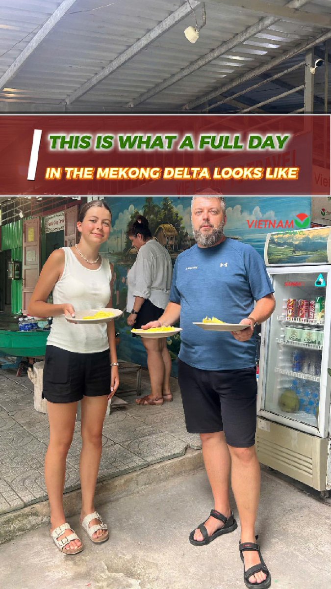 brandy428's tweet photo. Mekong Delta bike tour and cooking class. Cycle past rice fields, cook with locals, visit Vinh Trang Pagoda, cruise canals by sampan, and enjoy honey tea and coconut candy. Small group, no rush, no tourist traps. https://t.co/HnZbq7siPB