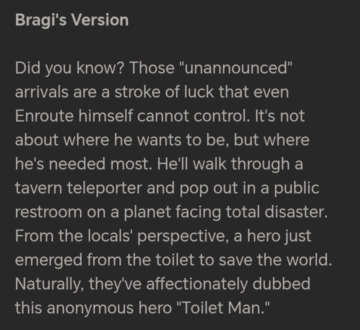 samposwifen1's tweet photo. "Toilet man" yeah and guess who was standing in the center of the Golden Confessional like a bum and who first helped us with it in 4.0 https://t.co/WMEUTZC9QG