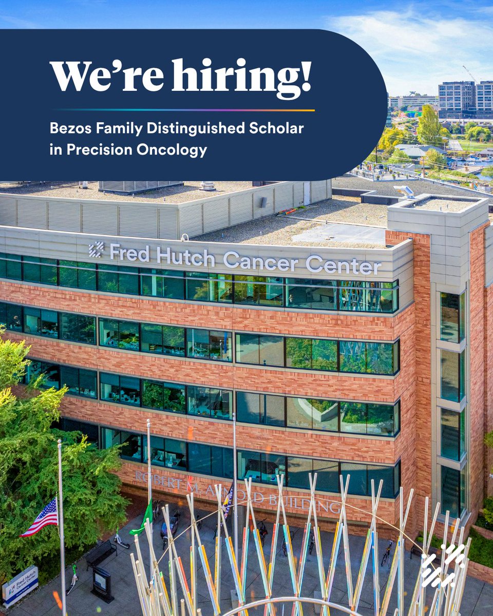 fredhutch's tweet photo. Ready to lead the next wave of discovery in precision oncology? Fred Hutch is recruiting a Faculty Position, Bezos Family Distinguished Scholar in Precision Oncology within the Human Biology Division. Apply today: https://t.co/F8YpvZ3577 https://t.co/hcIIUnInvx