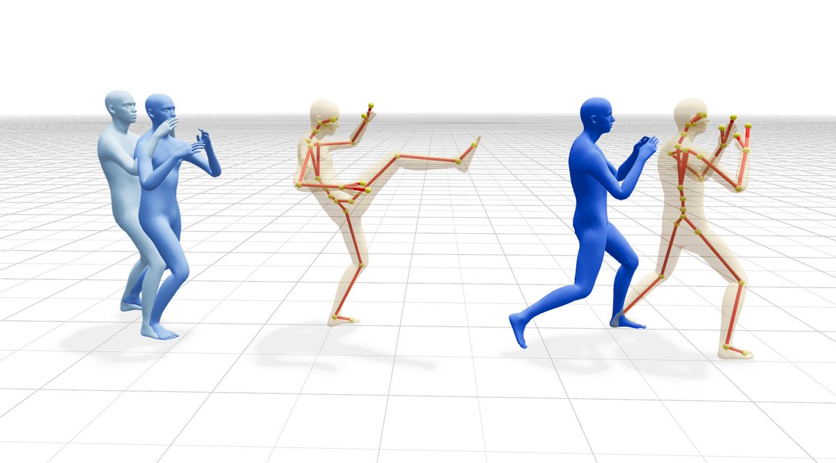 HuggingPapers's tweet photo. NVIDIA just released Kimodo, a controllable human motion diffusion model, on Hugging Face

It turns text and kinematic constraints into high-quality 3D human and robot motion, trained on 700 hours of mocap data. https://t.co/gPPEbinLsF