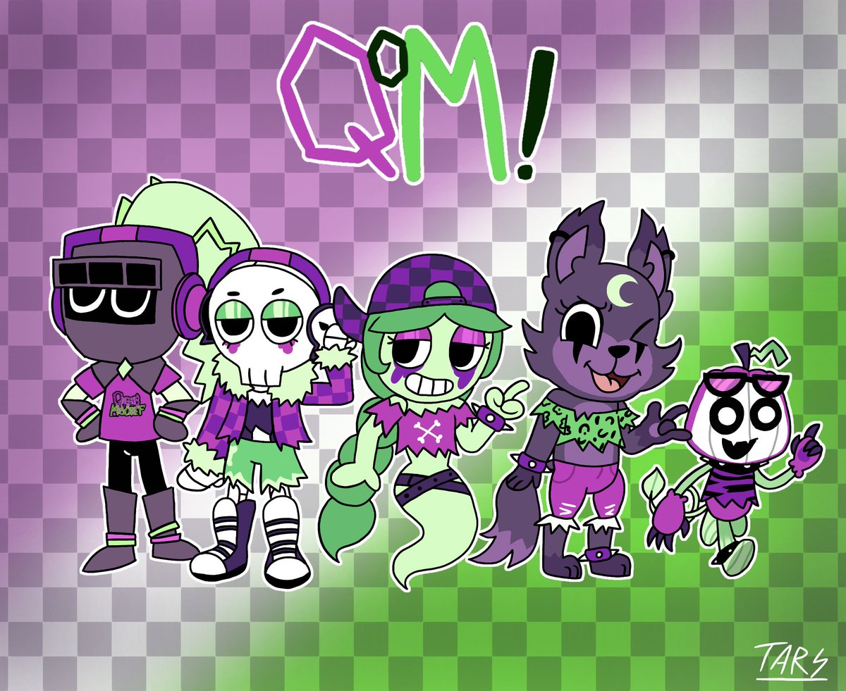 GalvanariChan's tweet photo. QoM everybody 💜💚 #dandysworld #roblox #queensofmischief https://t.co/IexrohkrsW