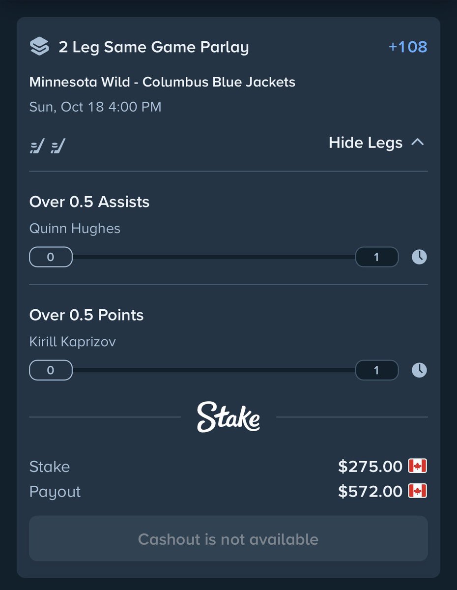 J_WIN777's tweet photo. NHL POTD 💎

Quinn Hughes assist + Kaprizov Point +108 

These two have an insane H2H vs Columbus + they are on a B2B. Expecting Minny to destroy these bums.

Like if tailing ❤️

#Gambling𝕏 #NHL #Kaprizov #Hughes https://t.co/T6PRi1YaEv