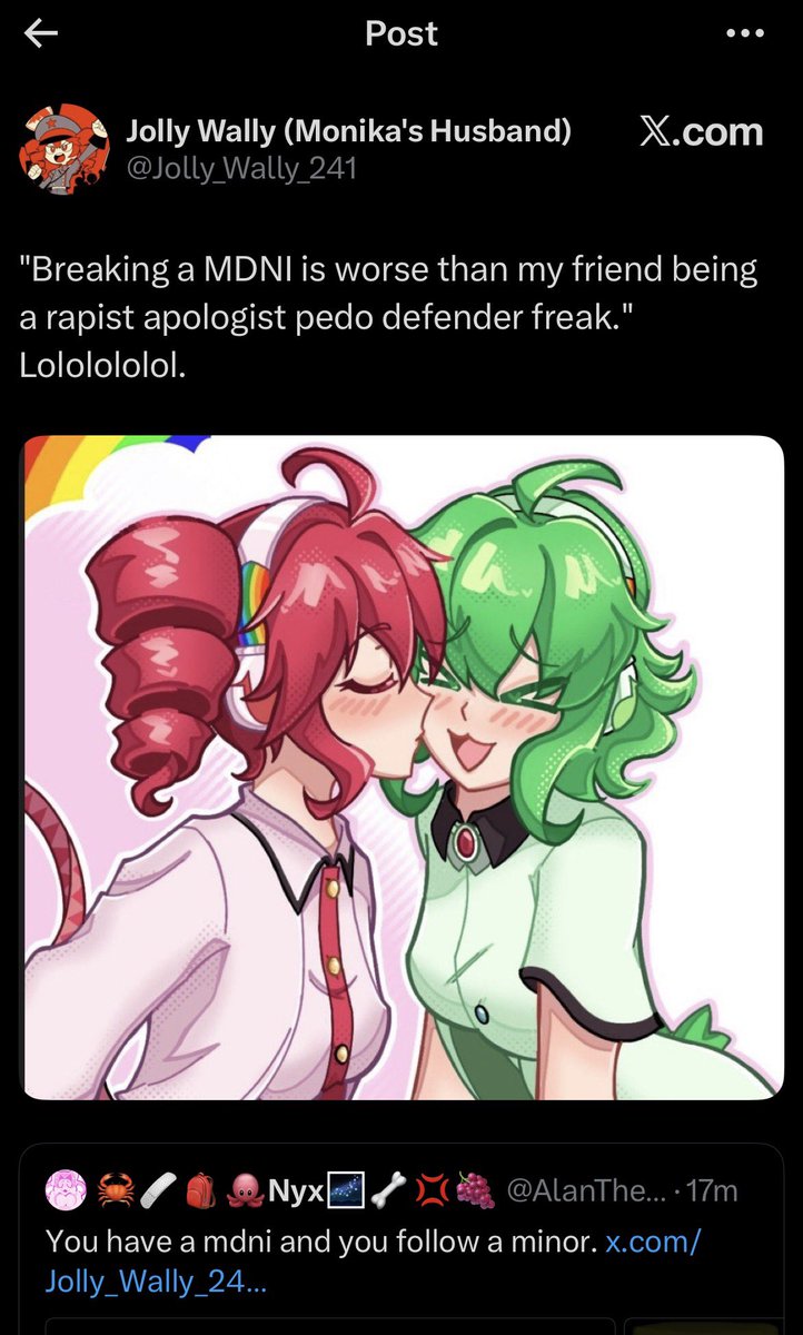 MariKosama143's tweet photo. 1.) Still unable to prove this claim.

2.) Already stopped defending Moka when you actually provided evidence that you withheld lmfao. You’re not helping yourself, sweetie.

3.) You distributed CSEM, asked for CSEM, defend a child predator despite knowing about their actions — https://t.co/XjFQv244w3