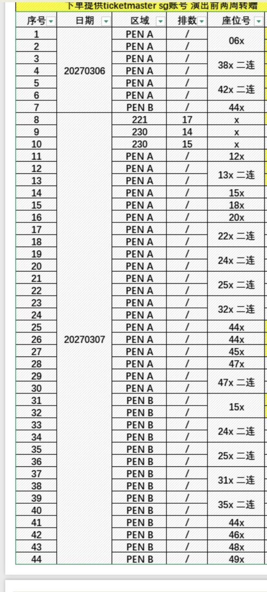 6mqvw's tweet photo. 🌑 WTS|SINGAPORE CONCERT 🇸🇬
📅 DATE:2027/03/07
🎫 OPTIONS:PEN B|15列・24列(連番)・25列(連番)・31列(連番)・35列(連番)・44・46・48・49列
💌 DM【希望列・枚数・ご予算】をお知らせください。
📩 LINE ID:emma
🔗 LINE:https://t.co/8CXFQ7lM7S
#SingaporeConcert #PENB #SingaporeTickets #VIPTickets #WTS #TicketSale #ConcertTickets #KpopTickets #LiveEvent #チケット代行 #シンガポール公演 #連番 #VIP席 #海外公演 #チケット譲渡 #流出 #玉城ティナ