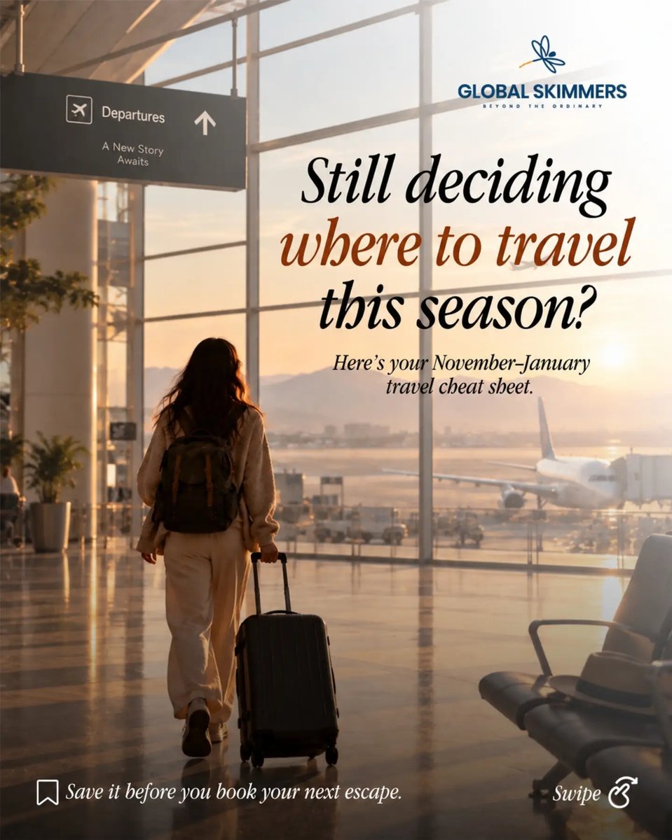 eerdememre's tweet photo. Ready to travel but not sure where or when? From November to January, find autumn colour, Southern spring, winter magic, safari adventures or sunshine escapes. Tell us your month and dream experience. We’ll curate the perfect journey. DM us. https://t.co/ywszsfhqLK