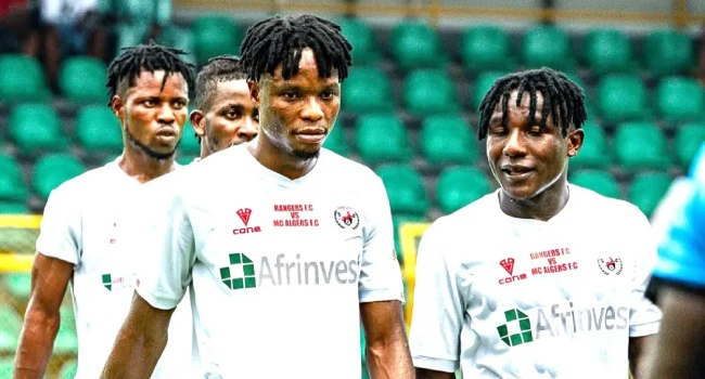 channelstv's tweet photo. CAF Champions League: 10-Man Rangers Overpower Algeria’s MC Alger

With the two-goal cushion, the Nigerian champions head into the reverse fixture on Friday, October 23rd, needing to protect or improve on their advantage.

https://t.co/BSFmbZEap8