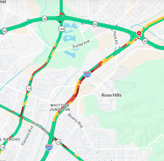 CaltransDist7's tweet photo. 🚧 DELAYS ON I-605 IN PAVING WORK ZONE 🚧

Northbound I-605 reduced to two lanes from Peck Road to State Route 60 until 11PM tonight for 24/7 paving operation. Then only one lane open until 5AM.

https://t.co/cqockPQ36c shows delays through the construction zone. 👇 https://t.co/VwujY4KCgT