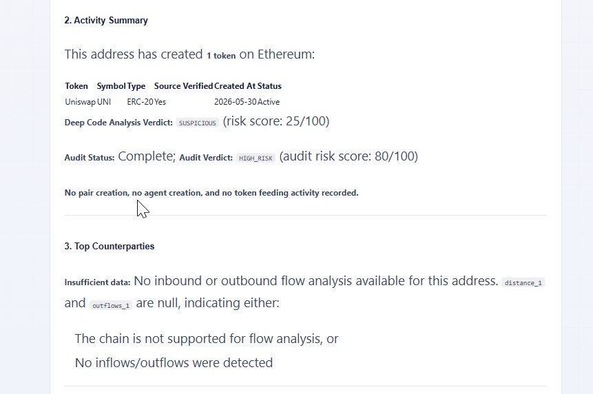 ChainAware's tweet photo. Ever looked at a wallet and wondered what it’s been creating behind the scenes?

With ChainAware Wallet Investigation, you can dig deeper into wallet activity, tokens created, deployed contracts and potential risk signals.

Investigate your next address:
👉https://t.co/pIeXWSrwag https://t.co/uNRug137pM