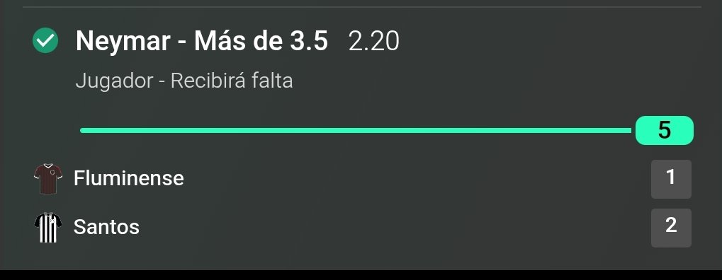 WarriorsBets1's tweet photo. Avisé. Y Neymar cumplió.

5 FALTAS RECIBIDAASSS ✅✅💥💥🔥

+4.5 Recibidas x 3.50 ✅✅✅💣
+3.5 Recibidas x 2.20 ✅✅
+2.5 Recibidas x 1.50 ✅

Increíble, escalera entera 💸

✈️ Si no te quieres perder más apuestas así metete a mi Telegram debajo ⬇️⬇️

Y recomendé sus taps 👀... https://t.co/rDAYeCLJPU