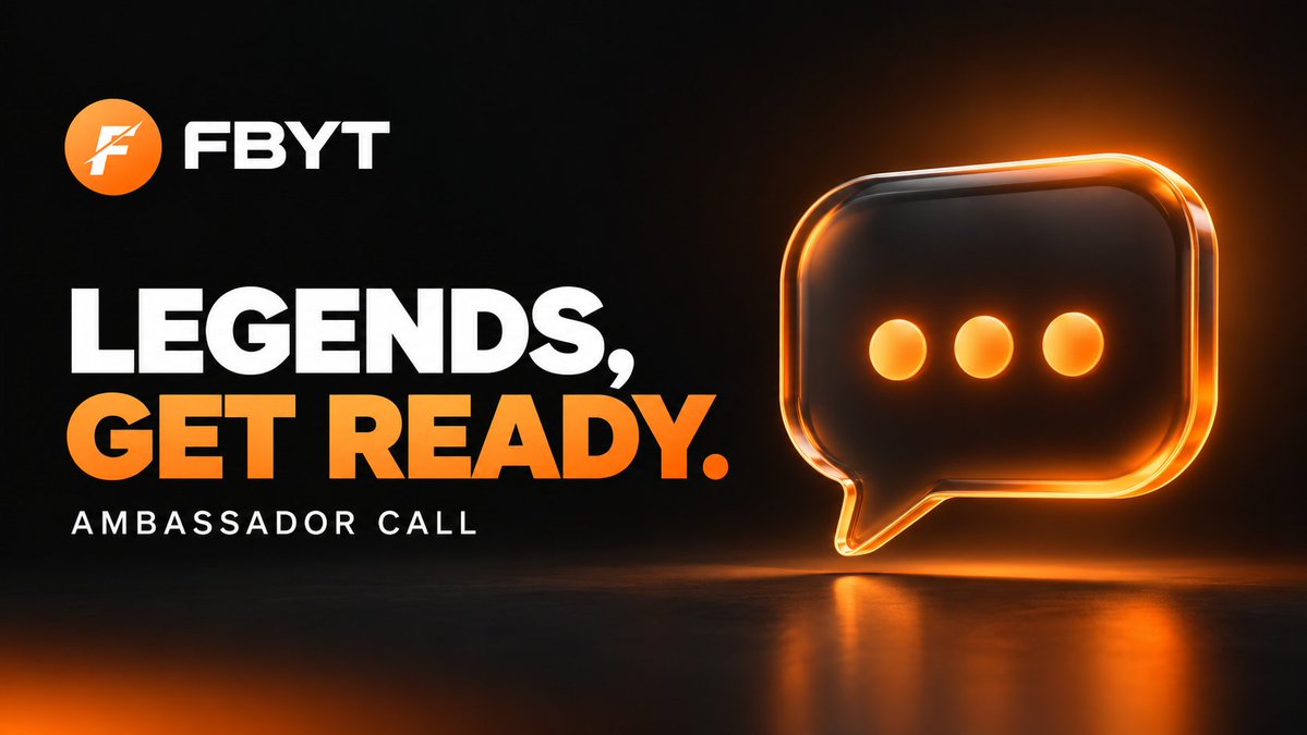 FBYTio's tweet photo. Applied to become an FBYT ambassador? 🟠

Before our call:
▸ Explore FBYT and the Rewards Hub
▸ Connect your socials
▸ Post about FBYT and submit it in the Hub

Creating a vault and trying the trading tools is a plus.

Bring your questions!
https://t.co/zYDSXsMxB3 https://t.co/2HA1YpNgiK