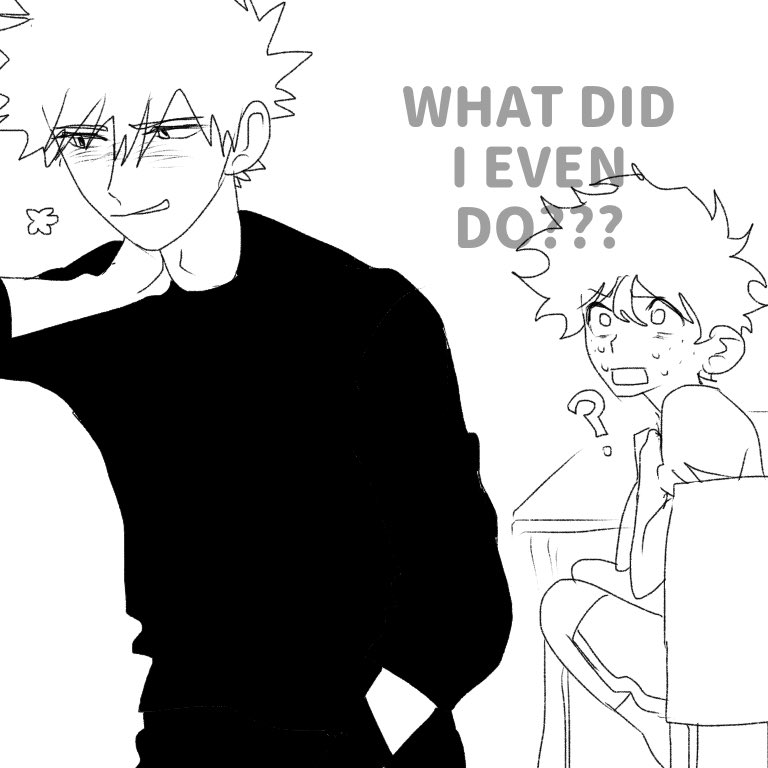 NyanCatEvil_'s tweet photo. I feel like I never draw them pre apology so here’s Uber-Tsundere 15 yo Katsuki (OOC, bite me) https://t.co/iDJwIGpN9T