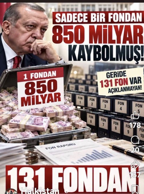 ANADOLUGUN1071's tweet photo. Erdoğan; Fon yolsuzluğu için, “Kriz tellallalığı ekonomiye sabotajdır” dedi.
#sondakika #haber #gündem #HalkTV #Babacan https://t.co/Osej1427My
