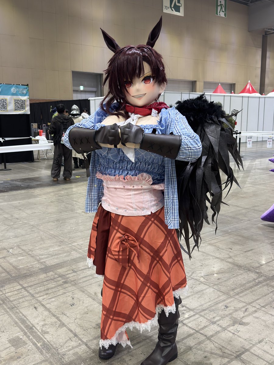 Robrock_77's tweet photo. というわけで、面買ってから一年以上待たせてすまぬ、ウマ娘だけどウマ娘じゃない東方Project exボス驪駒 早鬼をお迎えしました！よろしくな！！
🎭 @heyaoheyao 
衣装 Amazon https://t.co/4OobmEvElt