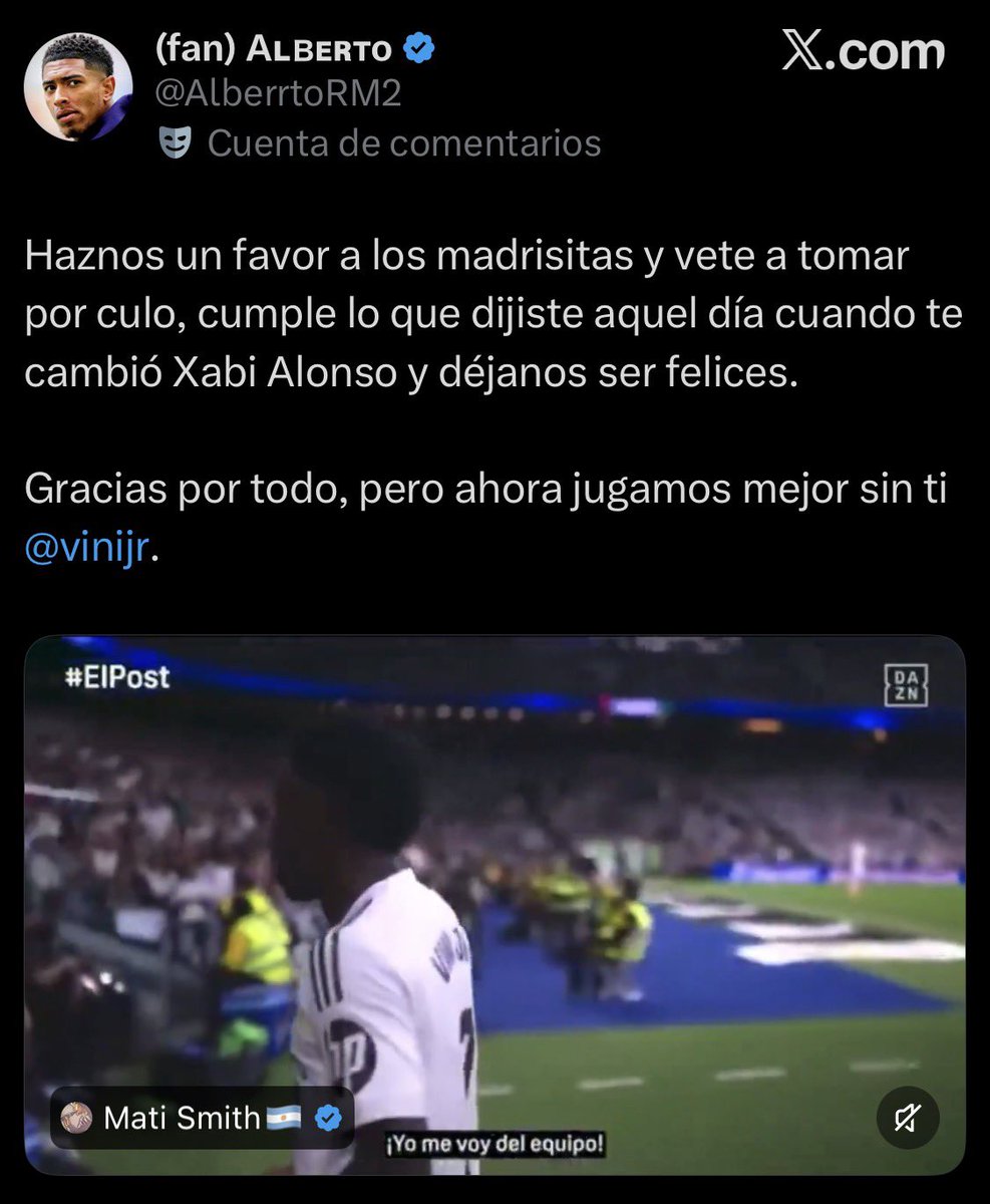 Adry___RM's tweet photo. Estos le han dedicado más tuits a Vinicius que al partido del Real Madrid.

Pobre gente, llevan desde 2018 esperando este momento. https://t.co/Awa2W3MGuo