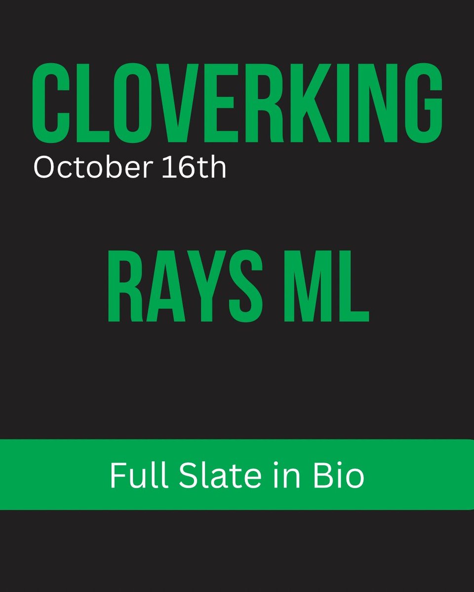 thecloverking_'s tweet photo. ✅ Yesterday's pick: RAYS ML

2-3 so far on free picks!

Comment PICK for tomorrow's play, sent straight to you

What are you waiting for? We can’t be STOPPED

This is the process working. https://t.co/N7d4HdDwJe