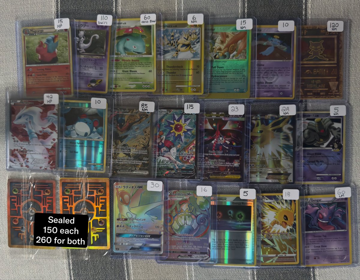 BradenCollects's tweet photo. I’ll try to make sure replies are on for this one💀 

$1 PWE
$6 BMWT (sorry for taxing)

@BUYSELLTRADETCG https://t.co/teGMdlyuW1