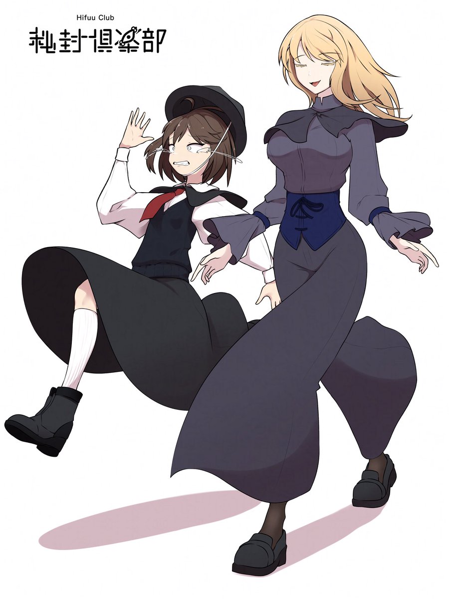 iwoillust's tweet photo. 逃げろっ!
 #東方Project  #東方Projectイラスト  #秘封倶楽部
 #マエリベリー・ハーン  #宇佐見蓮子 https://t.co/ziXW8yWn02