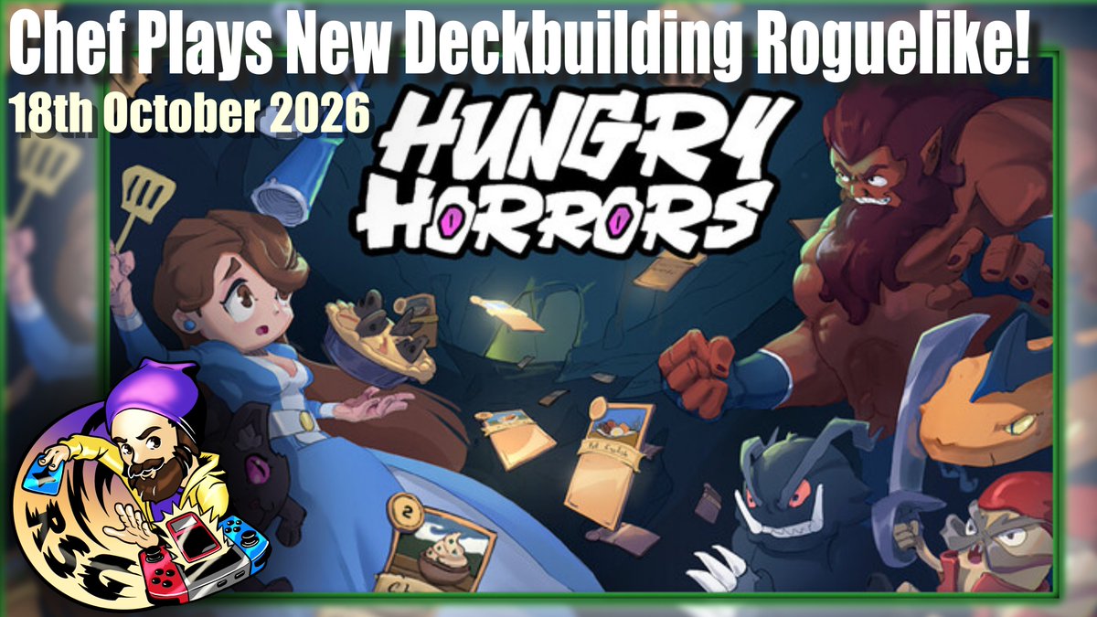 RandomSwitchGmr's tweet photo. Impromptu stream today doing an #indieshowcase for a game I've showcased in the past...#HungryHorrors from @clumsybeargames THANK YOU FOR THE CODE!

This DeckBuilding Roguelike makes you feed the enemies rather than slay, come hang out on either Twitch or YouTube!

#indiegame https://t.co/Zk48Xbu4Ef