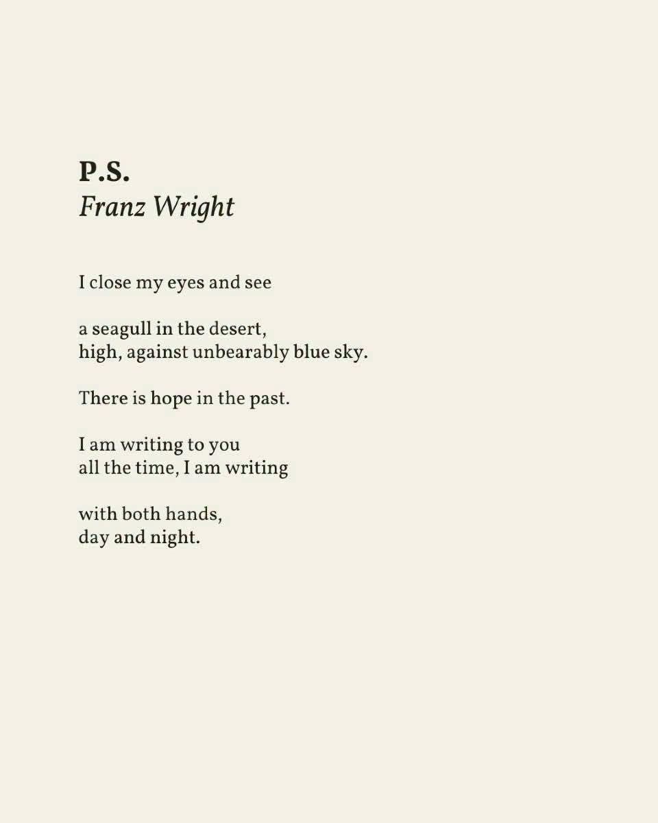RobertAllenPoet's tweet photo. Franz Wright https://t.co/Z4QVHsQ1BG