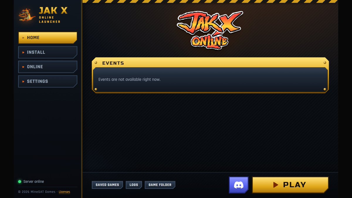 JakXOnline's tweet photo. The Jak X Online Multiplayer Discord is presenting
Jak X Online Reborn!

A true OpenGOAL decompilation, no AI involved! 
Easy to install and setup, coming with a new launcher, in-game graphics settings, increased render distance... and we're just getting started!
#JakAndDaxter https://t.co/cxspKvBE6v