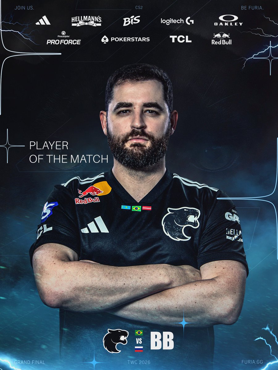 FURIA's tweet photo. O NOME DA GRANDE FINAL ESCOLHIDO PELO POVO: GABRIEL 'FALLEN' TOLEDO 🏅

Como é bom te ver jogar, Professor! 

#FURIACS https://t.co/FC8gTm3XGI