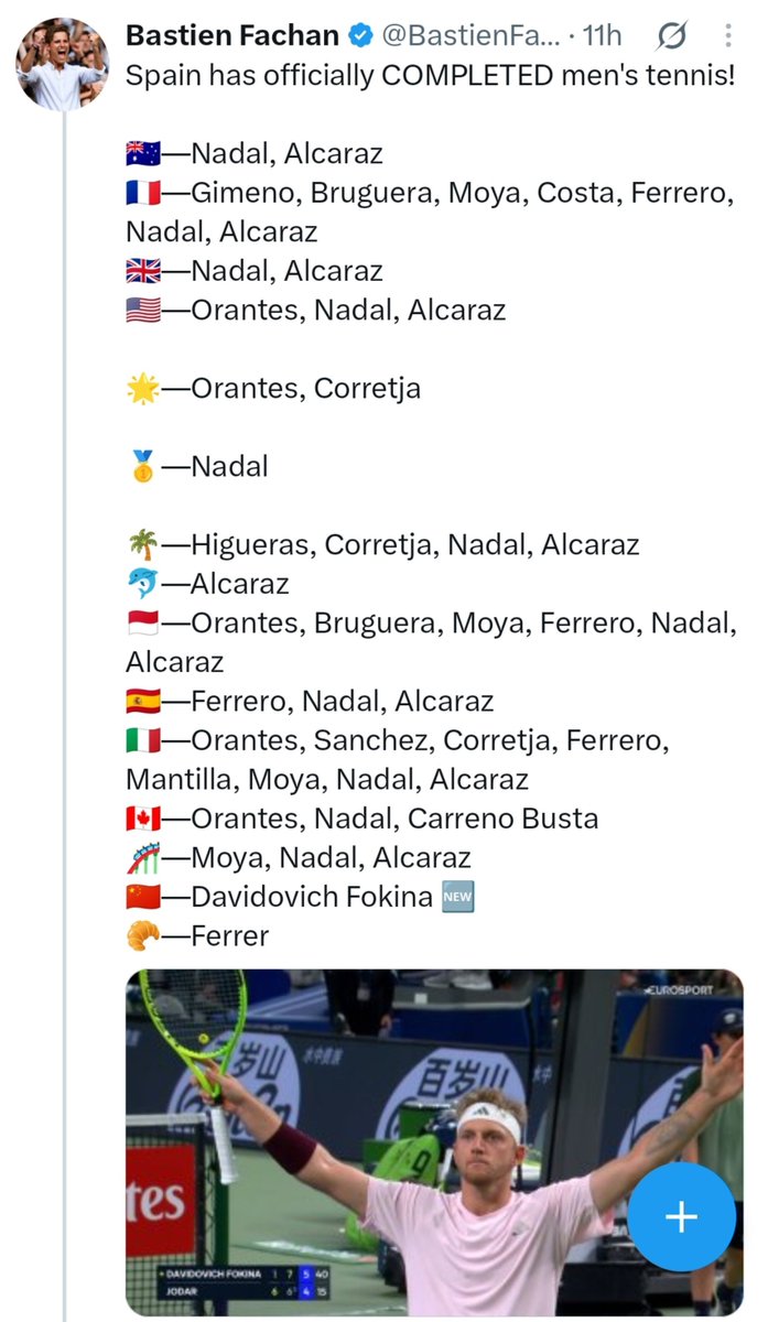 Marioag27's tweet photo. Djokovic 1-1 España. https://t.co/Pt06t2Mnxe