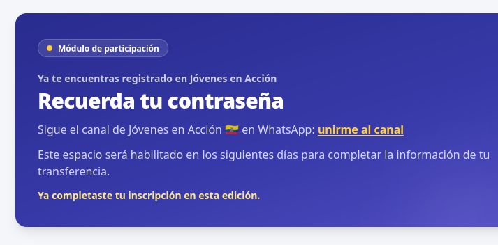 sunkling2's tweet photo. tomo mil años pero al fin pude entrar en jovenes en accion :sob 

hay una manera muy especifica para acelerar el proceso pero no se si siga funcionando https://t.co/8TecwwLf2Y