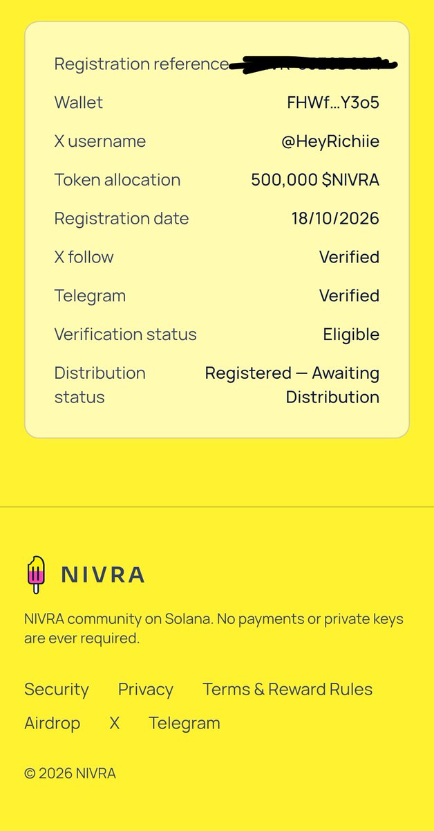 HeyRichiie's tweet photo. @nivradotfun Verified at last 🙏 https://t.co/jqBnL1e7ky