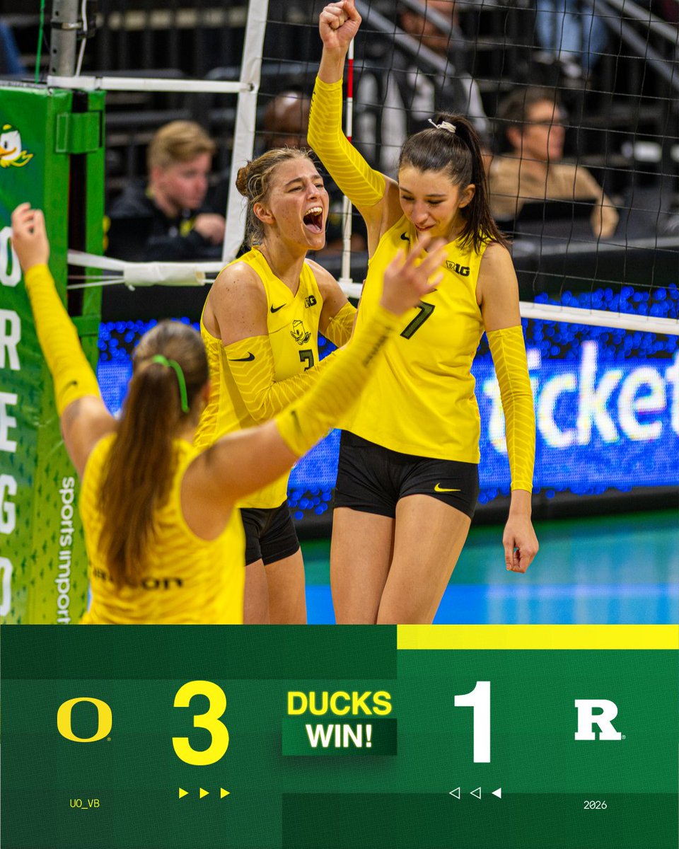 OregonVB's tweet photo. Home dub. #GoDucks https://t.co/QfMesPYhs3