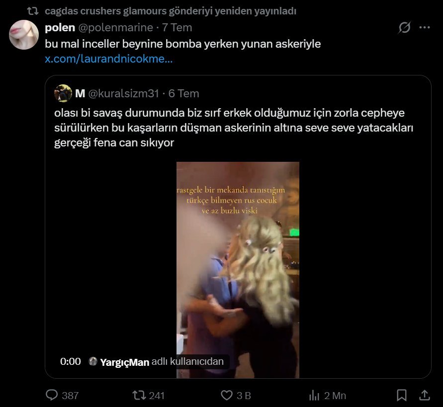 Tunteyq's tweet photo. @banyedim123 @lyNSmBJC6bIMqhj Çocuğum şöyle bir tc karısı olacağına hiç Türkçe bilmesin git gtlerini yala https://t.co/TJEtiRYW0P