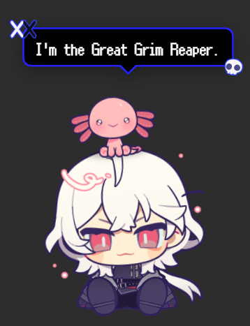 NEKOYAMAMONO's tweet photo. 伙計們，我用BugClicker（by #BUGnDEV) 做了一個Casper的桌寵！ 我把它打包成了該軟件可讀取的.cvclk文件、放在Bowroll上開放下載了！
DL：https://t.co/k4y4sUgk2Q
本桌寵文件完全免費。請勿用於AI學習/二次分發/自製發言/商業用途

#ADatewithDeath #ADWD https://t.co/A5sUpQBn5w