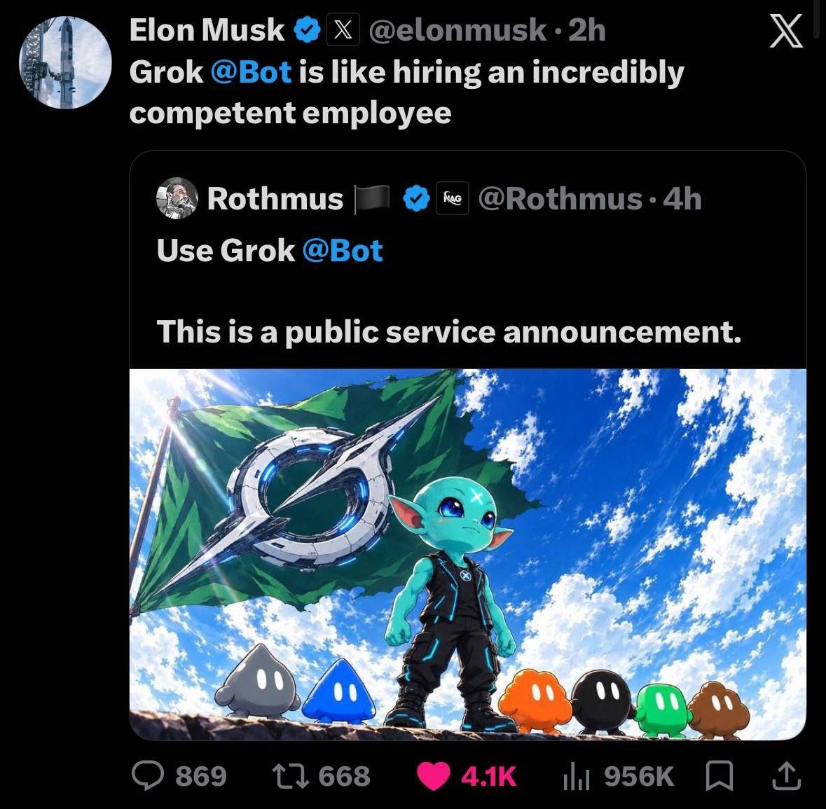 OGRyoshi's tweet photo. Woah!!! ELON QUOTED $GROKLET

0x787873c9ae96855bdb032f6ff1ef76a5e1fc8adc

https://t.co/xv9ZyBp3Rf

https://t.co/eeC0enAknK https://t.co/ktH0ZEz5w5