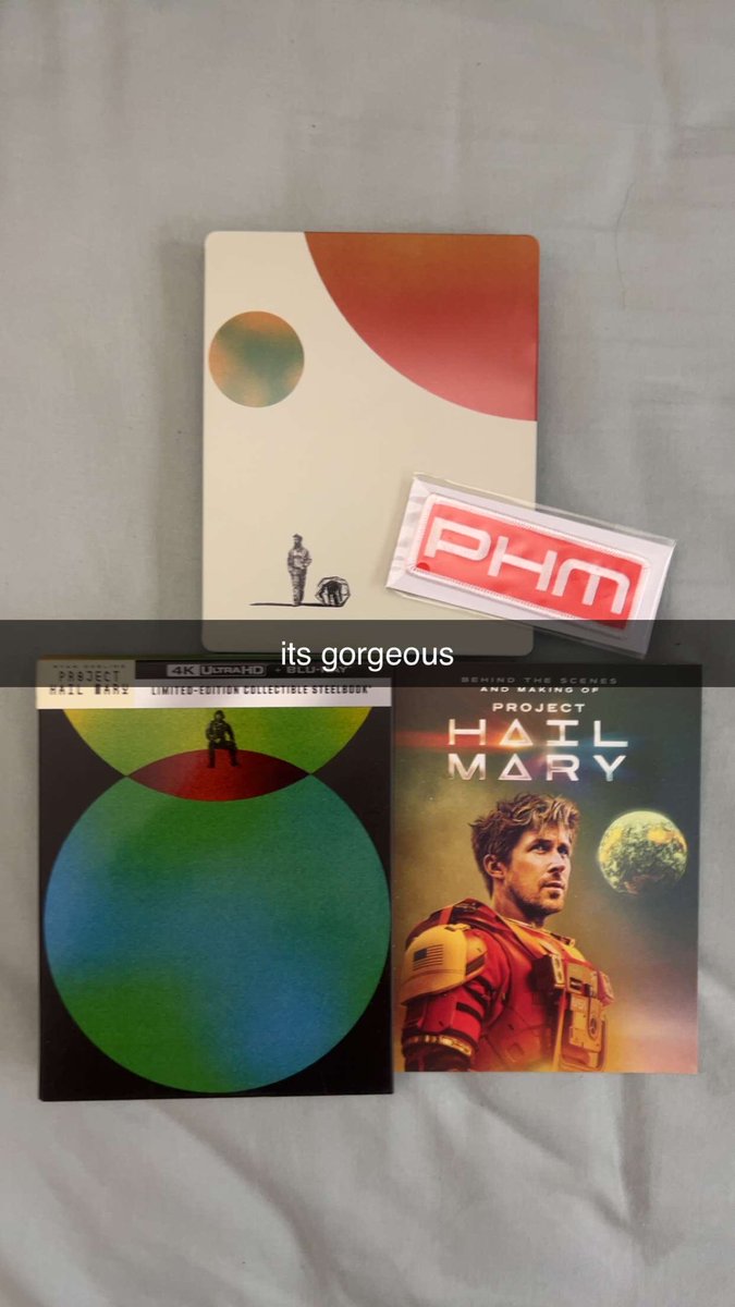 endy3032's tweet photo. finally got my steelbook YIPPEE
#ProjectHailMary #phm #phmtwt https://t.co/PybmHvy1Gn