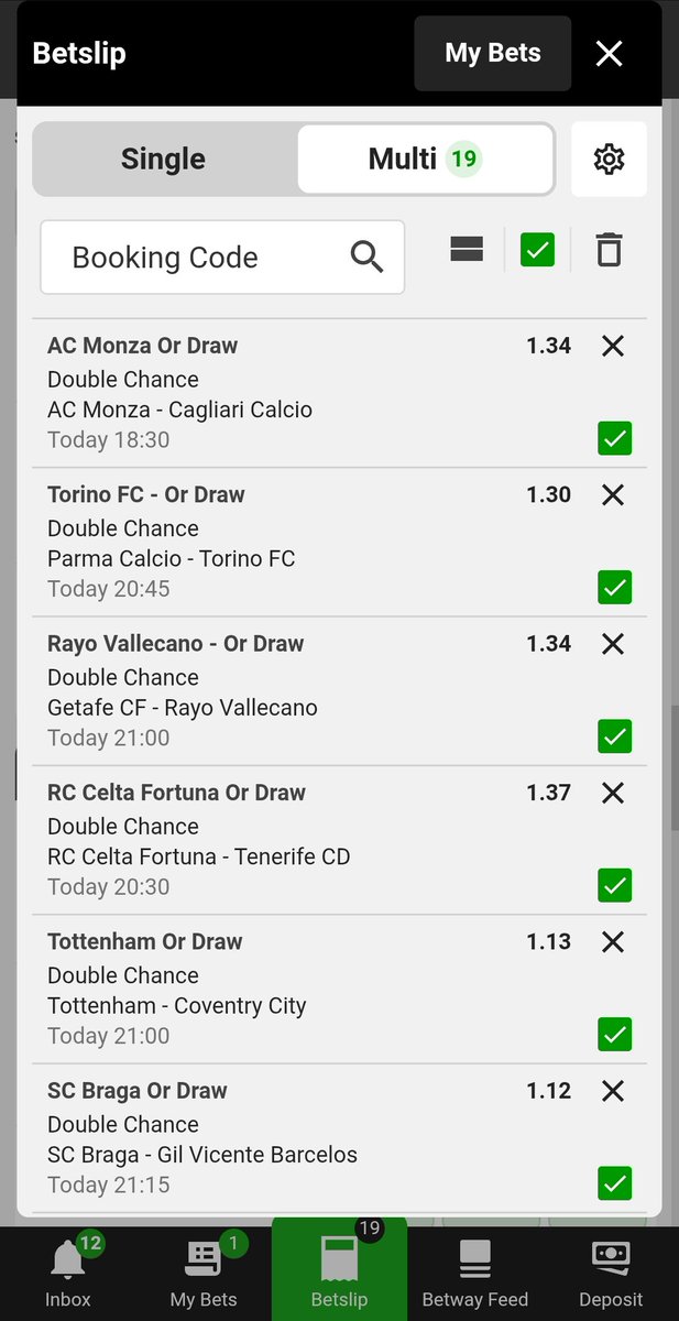 PiqueThemaster's tweet photo. BW7B2F42B8
Double chance train
Kick off 17h00 https://t.co/AJrNI3H6NN