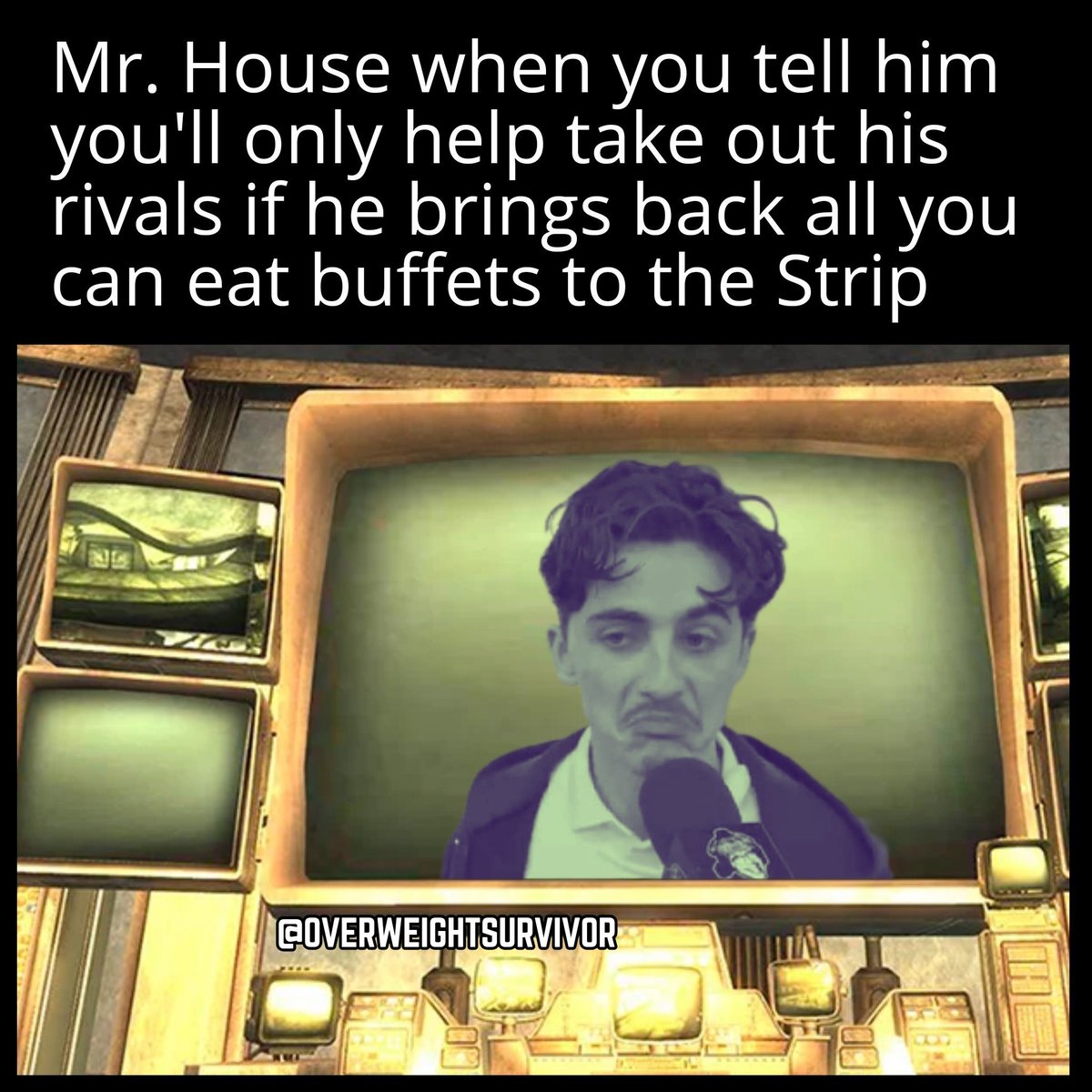 DigitalDissect1's tweet photo. You strike a reasonable bargain, Courier.

#fallout #newvegas https://t.co/LPm4uPythP