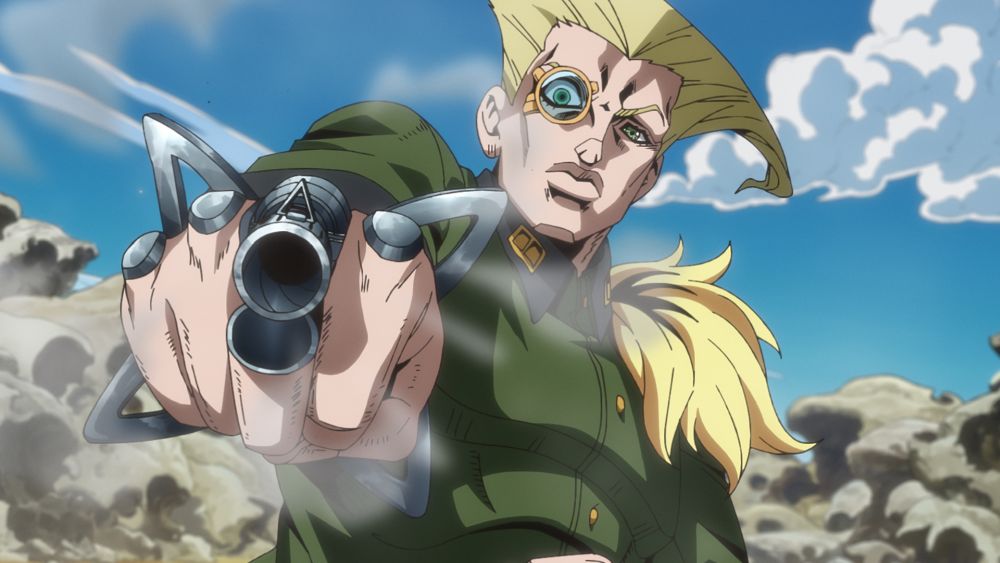 anime_jojo's tweet photo. フリッツ・フォン・シュトロハイム
cv.伊丸岡 篤

第６話！Netflixにて世界独占先行配信中！

--------------------------------------------

Fritz von Stroheim
cv.Atsushi Imaruoka

New episodes streaming every Friday, worldwide exclusively on Netflix!

#jojo_anime https://t.co/QzyKyCkjvX