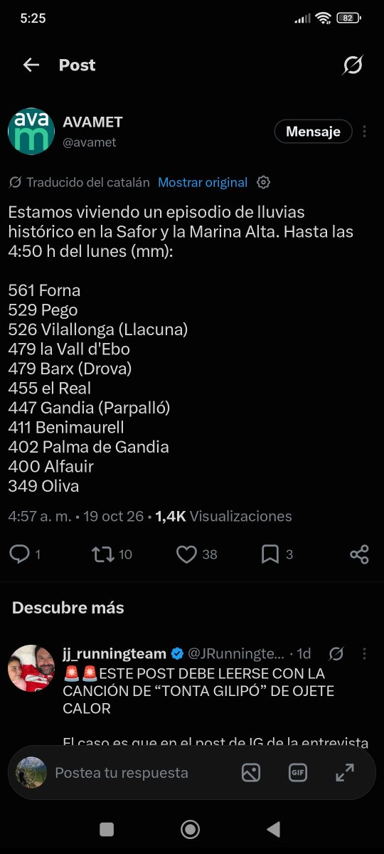 globerourdiales's tweet photo. 🆘🆘⛈️⛈️ La Safor y La Marina Alta. Episodio histórico, efeméride, descomunal, desproporcionado...pero previsto y anticipado por modelos como el Swiss4x4 que muchos tildan de exagerado y de q falla como una escopeta de feria. Tomen nota para el futuro ...pq llegarán muchos más https://t.co/7W9BmSbxM2