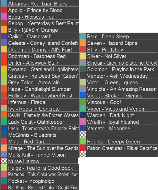 ToastyGhostey's tweet photo. Ill release the palette for TOASTED too when it updates, but I did name all the colors. https://t.co/ljGAgW8nWe