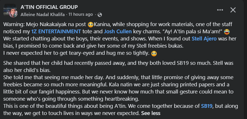 sumire18_SteLL's tweet photo. 🥹"Kala natin, we are just sharing printed papers and a little bit of our fangirl happiness. But we never know how much that small gesture could mean to someone who’s going through something heartbreaking."

...andami mai bias sayo @stellajero_ You are indeed our sunshine🌞 https://t.co/f6djHXf9XG