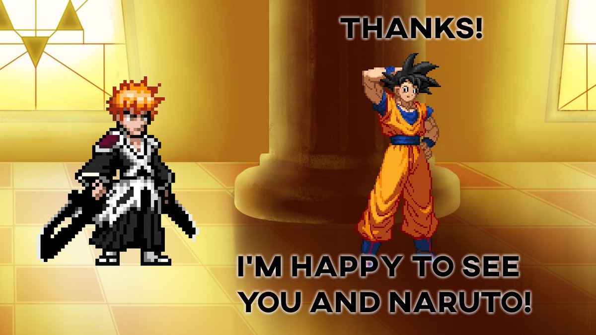 Fade_Coms's tweet photo. How Goku and Ichigo linked up after Goku vs Saitama (Ft. Naruto vs Luffy) https://t.co/MybV9vehEH