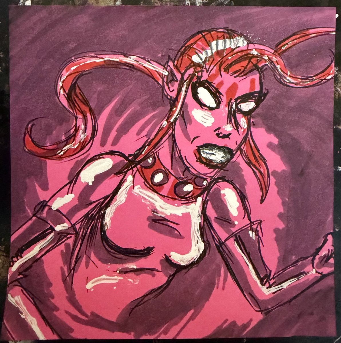 detective651's tweet photo. Day 18: Blink. Went with the Age of Apocalypse version since that was how I was introduced to the character back in the day. 
#blink #xmen #marvel #inktober #xtober https://t.co/JHBjFOrWRI