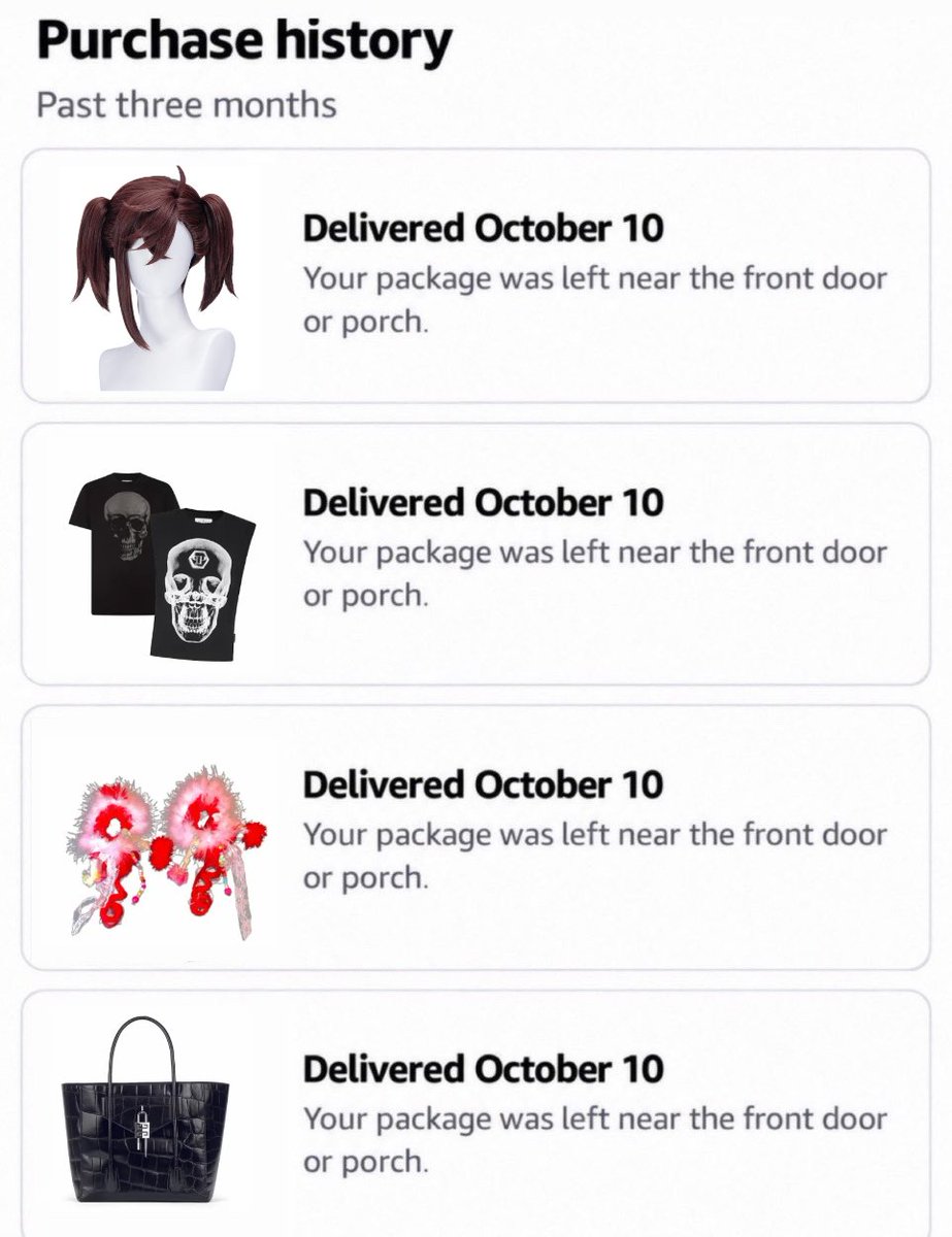 DrainGangBr's tweet photo. hope whoever stole my package was also planning to be amygdala bladee for halloween https://t.co/fJZURPz5iu