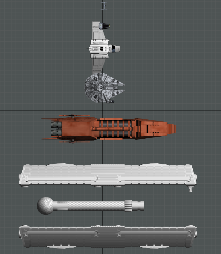 LBA_E_ROSS's tweet photo. Were so close to being done with all the 3D models for the Baas station video! The final ship, the BFF-1 Bulk Freighter, is very close to completion and the YT-1300 finished today! Im so excited to see the BFF-1 done, and have everybody all in the video! https://t.co/XlsStLthuI