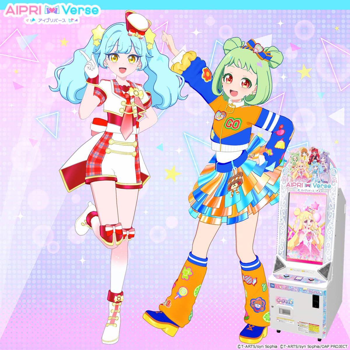 T_ARTS_PRETTY's tweet photo. 【めが姉ぇ】
#おねがいアイプリ
#アイプリバース 

／
ナムコであそぼう！
おねがいアイプリ2026 秋🍂
＼

2026年10月22日（木）～12月2日（水）まで
ナムコのお店にある
「おねがいアイプリ」と「アイプリバース」で
特別なキャンペーンを開催するわよ💕

●おねがいアイプリ
「あおい（スマイルハートバズリウムブルー）」あたりカードキャンペーン
10月22日（木）～12月2日（水）

●アイプリバース ダブルキャンペーン
ビリーブマーチレッド
10月22日（木）～11月11日（水）

シールぺったんチアハッピー
11月12日（木）～12月2日（水）

11月14日（土）・11月15日（日）には
「ナムコでいっしょに！アイプリスクール」も開催✨

ナムコのお店でアイプリを楽しんじゃいましょう💕

くわしくはこちら👇✨
https://t.co/WIvDjcIWd0

#アイプリ