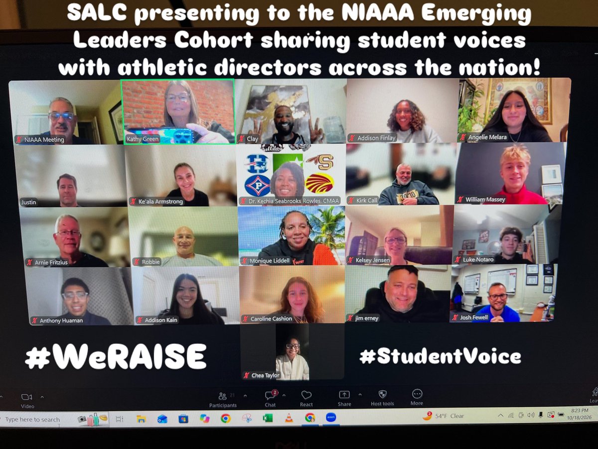 MCPSAthletics's tweet photo. SALC shined tonight @NIAAA9100 Emerging Leaders Cohort! #Impact # WeRAISE @mcpsAD https://t.co/91tQhVdL22