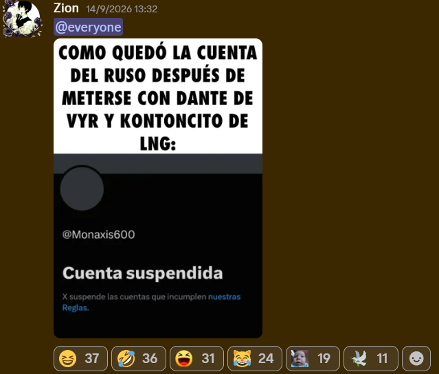 MonoAndAxis's tweet photo. Aviso: Dante no fue quien me tumbo la segunda cuenta de twitter con reportes masivos por cierto, fue otra persona que se quien es pero por el momento no revelare su nombre.

Fue un malentendido con Dante con mi primero cuenta que me la tumbaron por otro motivo y el solo hizo un meme de eso.
